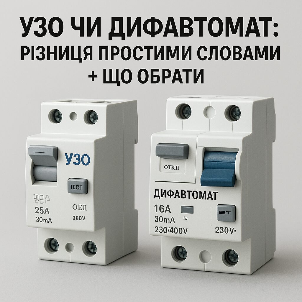 різниці УЗО і дифавтомата