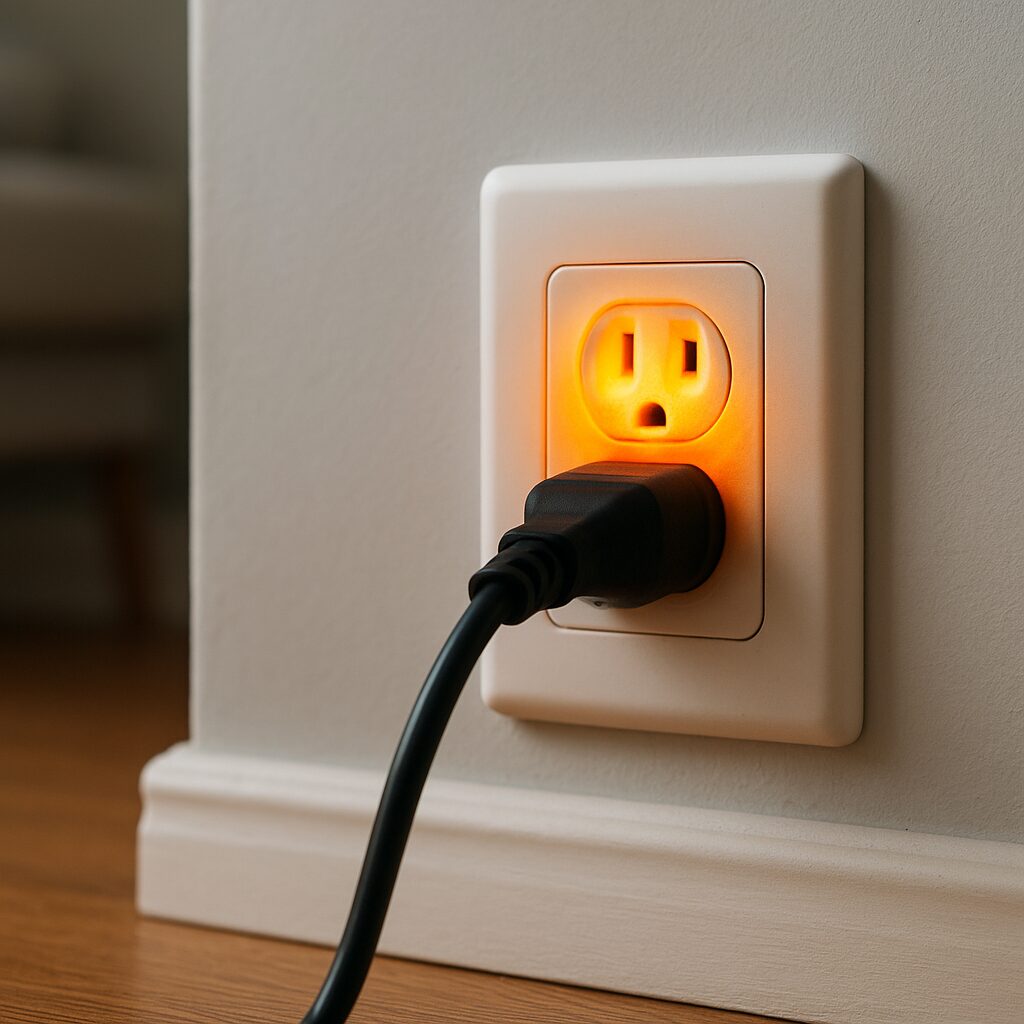 Гріється розетка від чайника