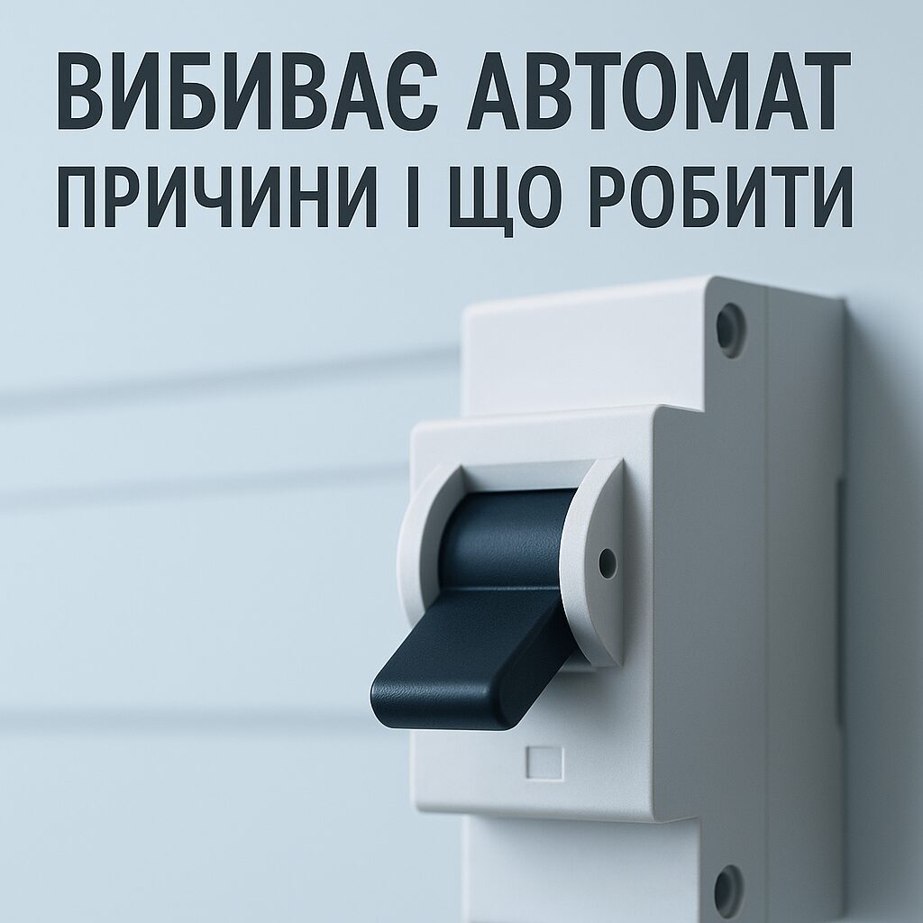 Вибиває автомат що робити