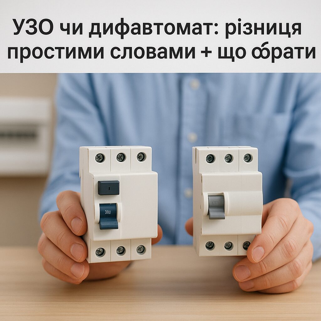 Як за маркуванням і зовнішнім виглядом відрізнити УЗО від дифавтомата