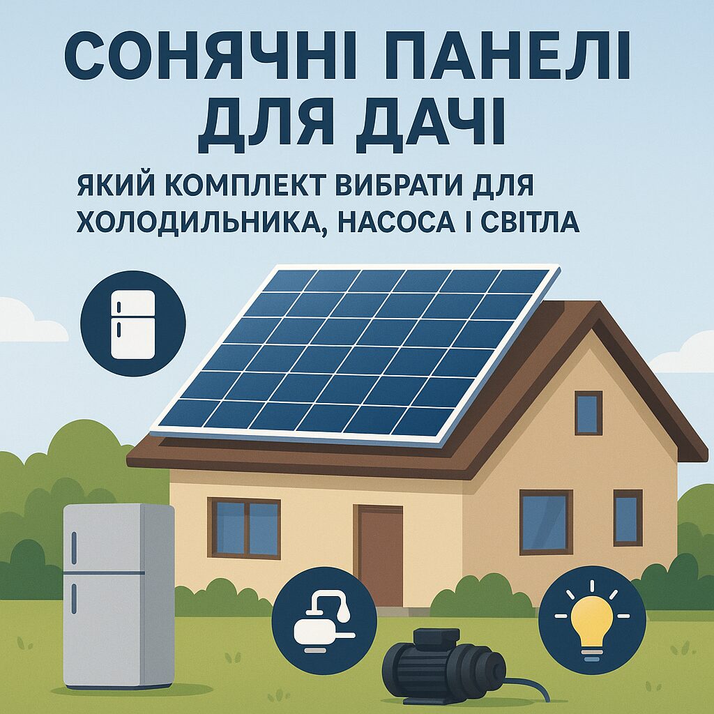 сонячні панелі для дачі