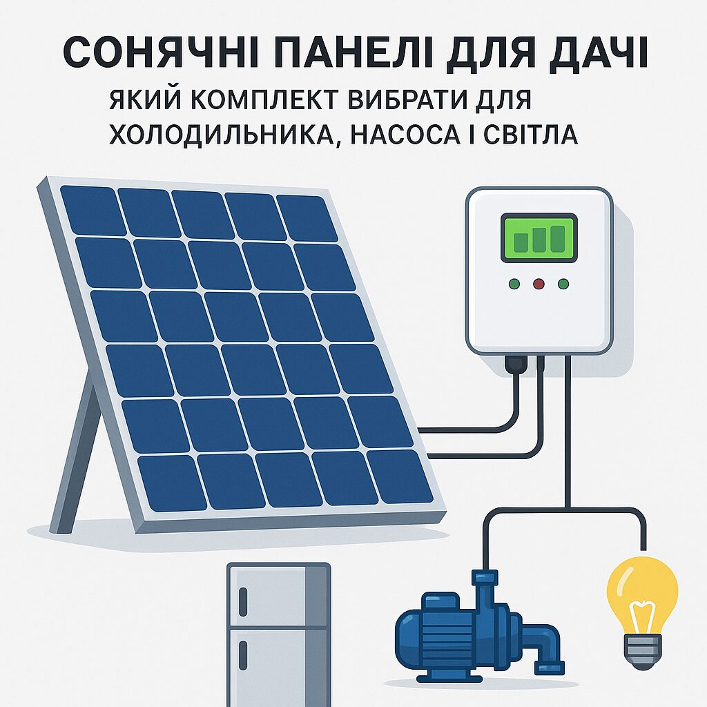 сонячні панелі для дачі