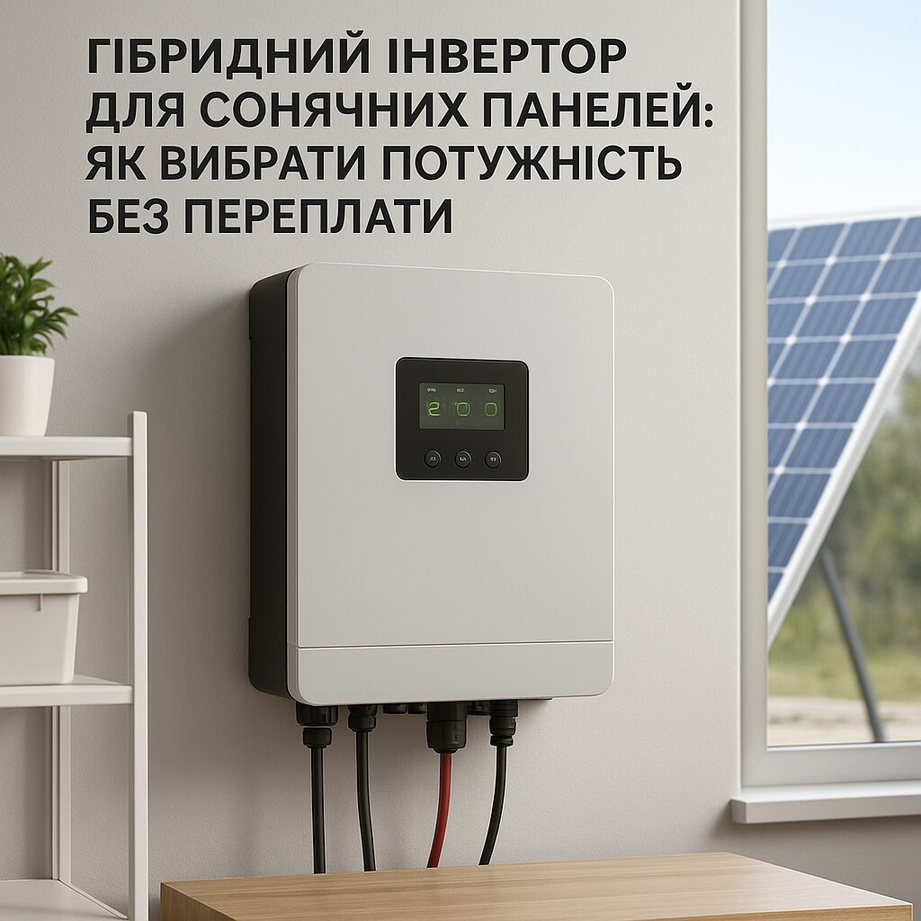 гібридний інвертор для сонячних панелей