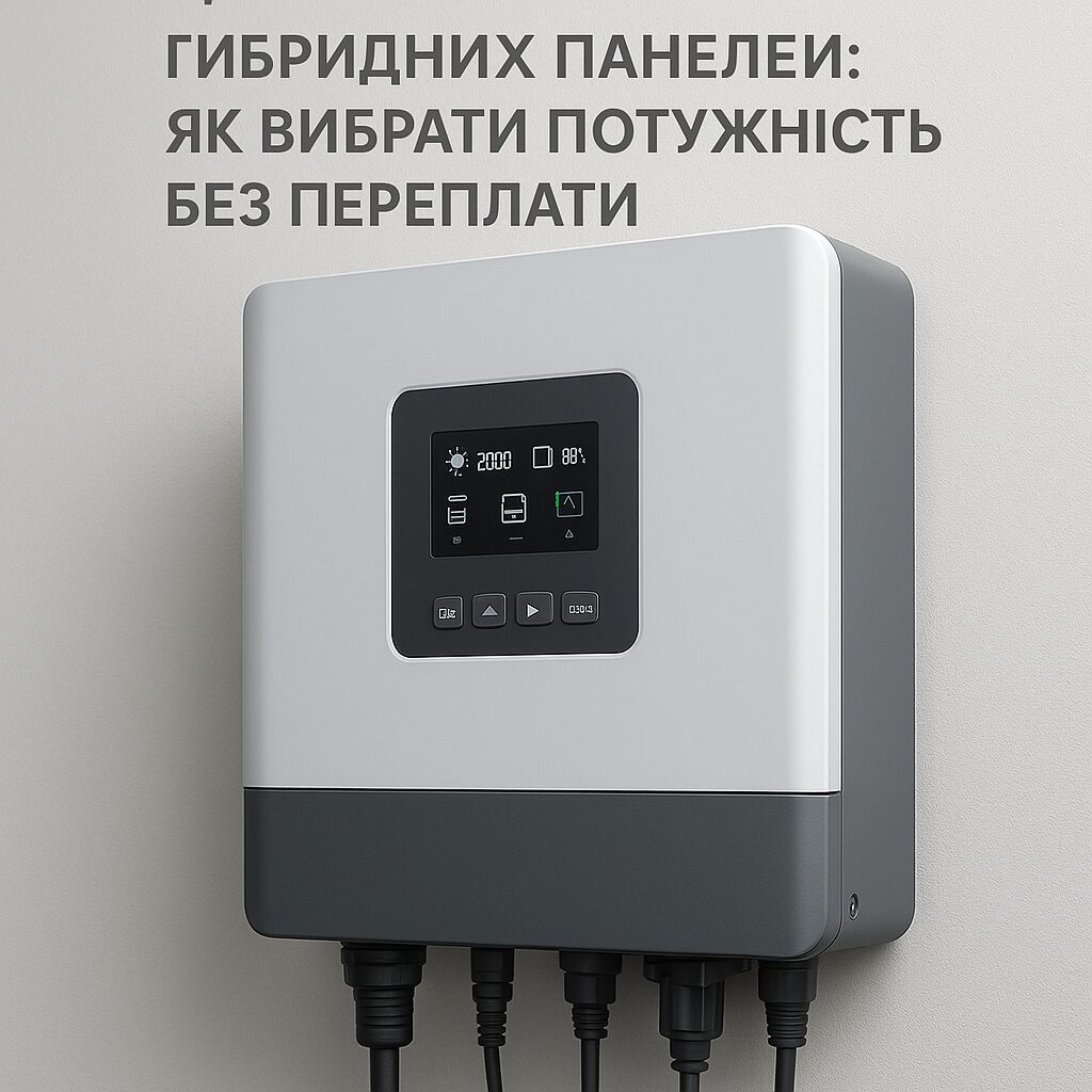 гібридний інвертор для сонячних панелей