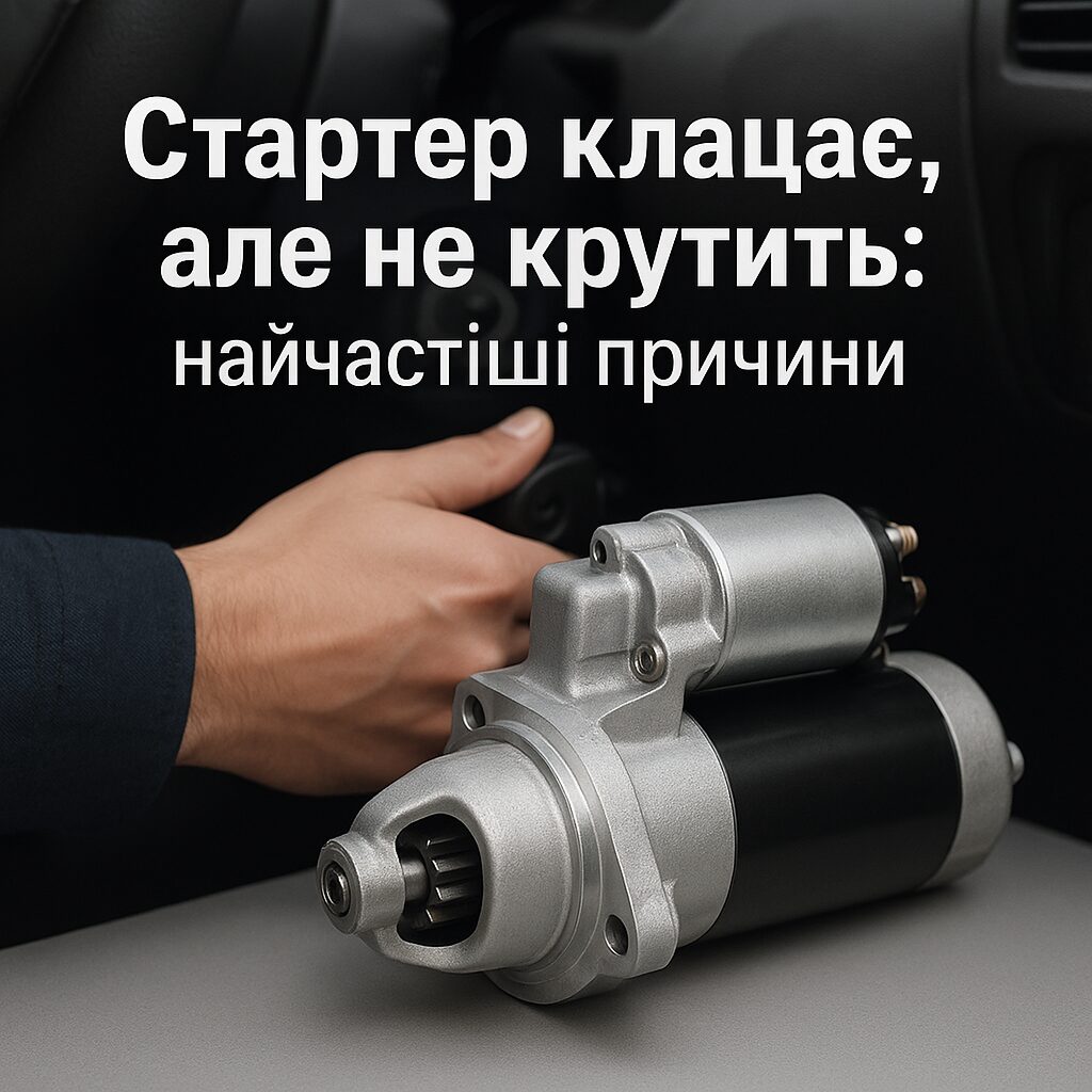 Стартер щелкает, но не крутит