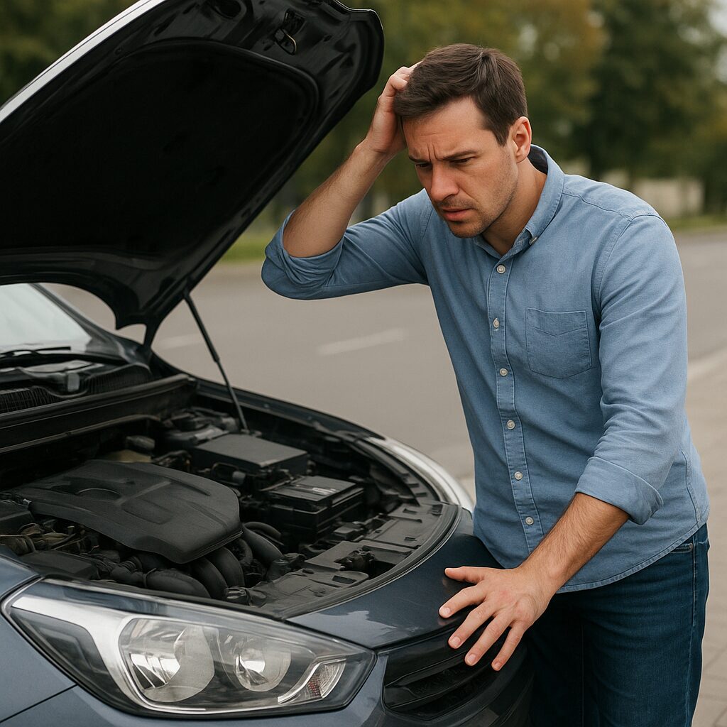 Машина не заводится на горячую