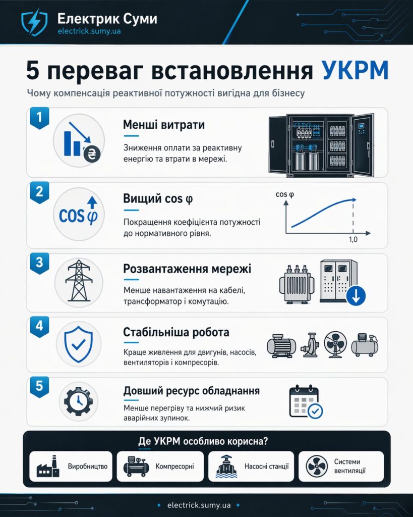 конденсаторні установки УКРМ