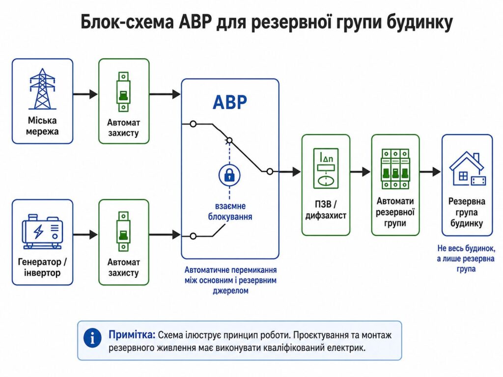 Схема підключення АВР своїми руками