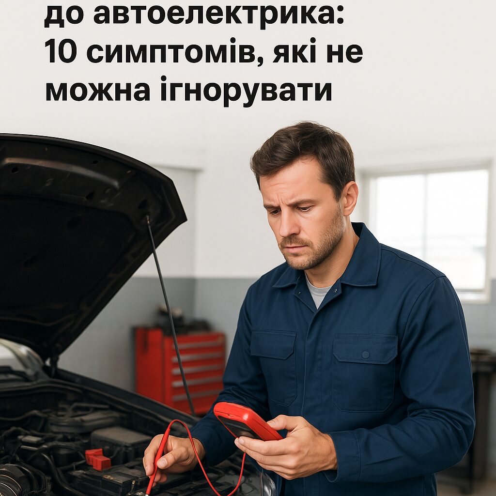 Коли потрібно звернутися до автоелектрика