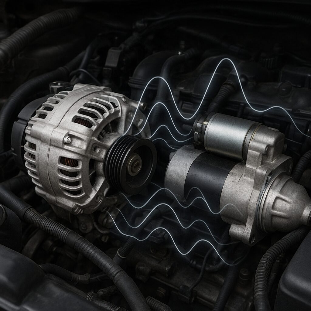 Электрический гул во время движения