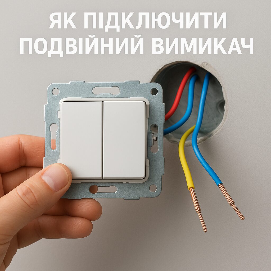 Підключення подвійного вимикача Схема підключення подвійного вимикача