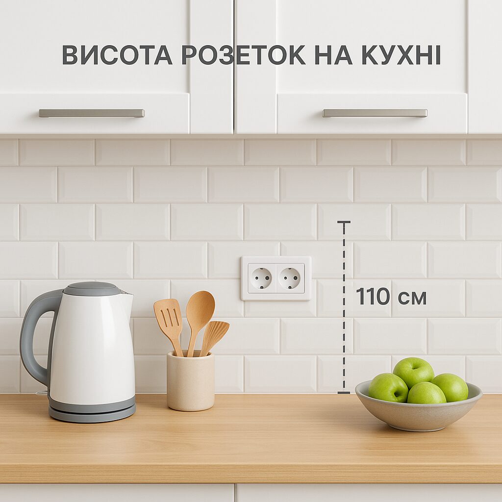Висота розеток на кухні <strong>Висота розеток на кухні</strong> та їх установка