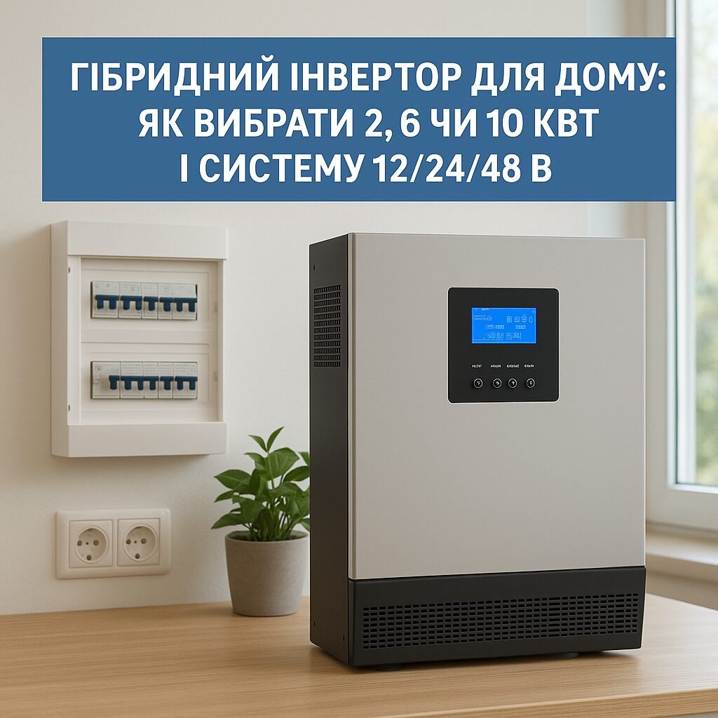 Гібридний інвертор і сонячні панелі Гібридний інвертор для дому із сонячними панелями