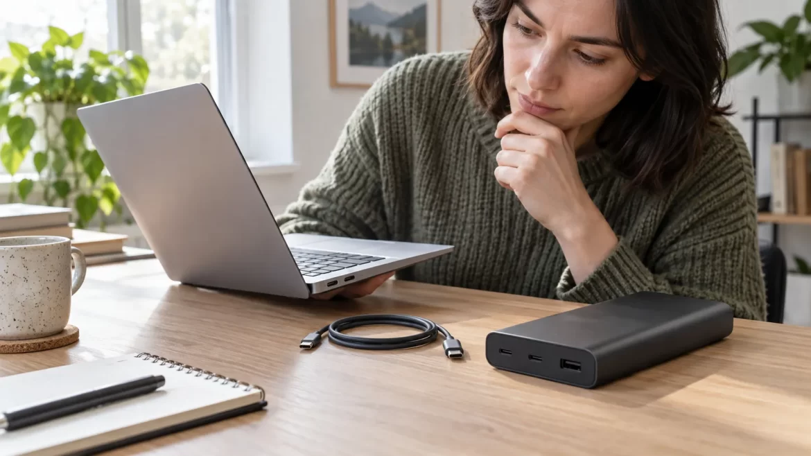 Павербанк із USB-C PD для заряджання ноутбука