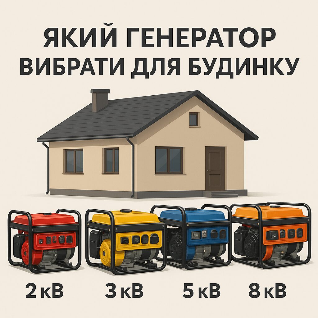 Як вибрати генератор для навантажень будинку Вибір генератора для котла холодильника і насоса