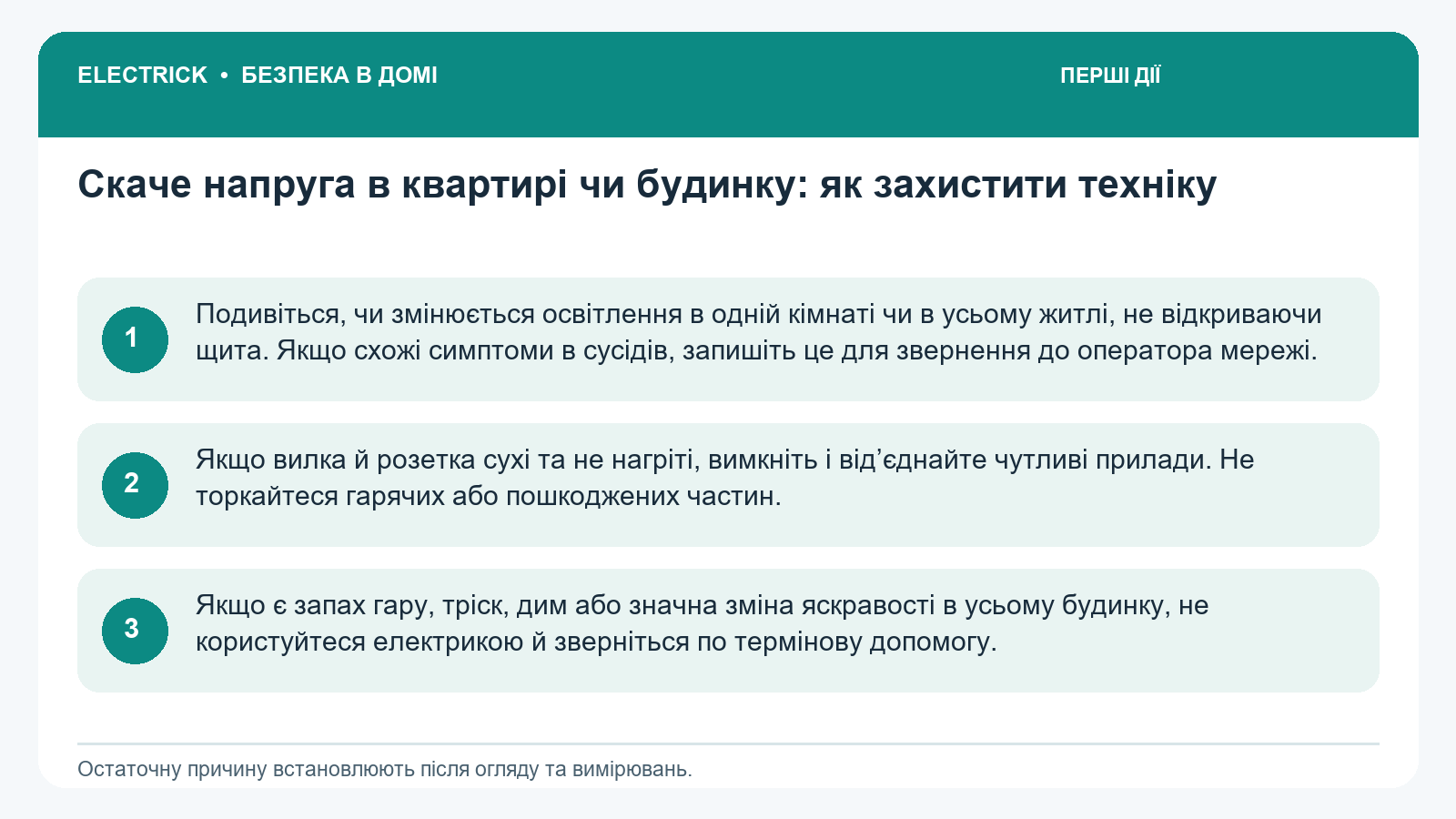 Перші безпечні дії: Скаче напруга в квартирі чи будинку: як захистити техніку