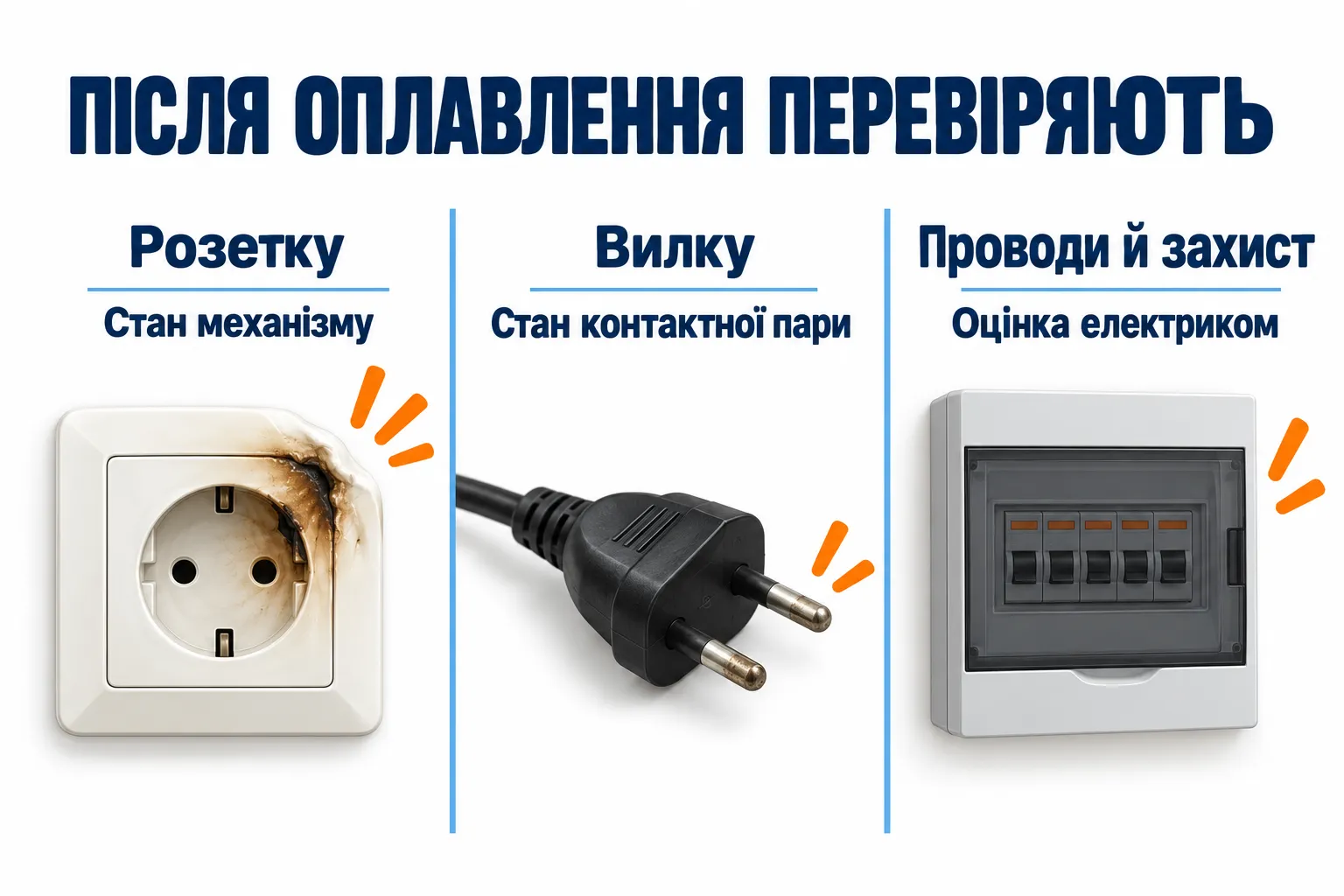 Объяснительная инфографика: Плавная розетка или вилка: что делать
